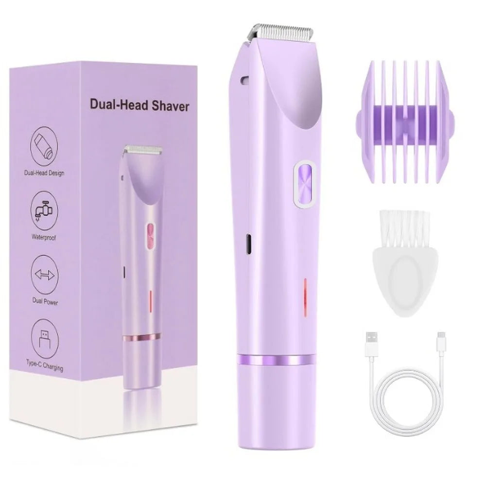 Rasoir à double tête rechargeable