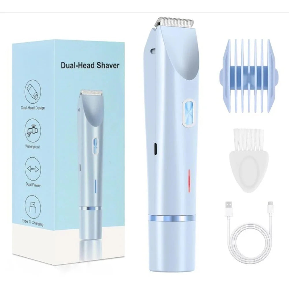 Rasoir à double tête rechargeable