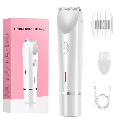 Rasoir à double tête rechargeable