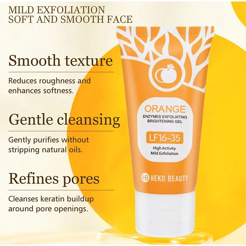 Gel exfoliant aux enzymes d'orange