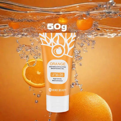 Gel exfoliant aux enzymes d'orange