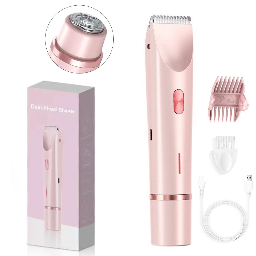 Rasoir à double tête rechargeable
