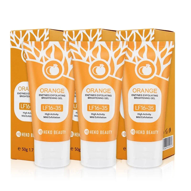 Gel exfoliant aux enzymes d'orange