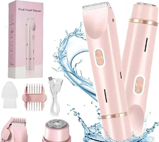 Rasoir à double tête rechargeable